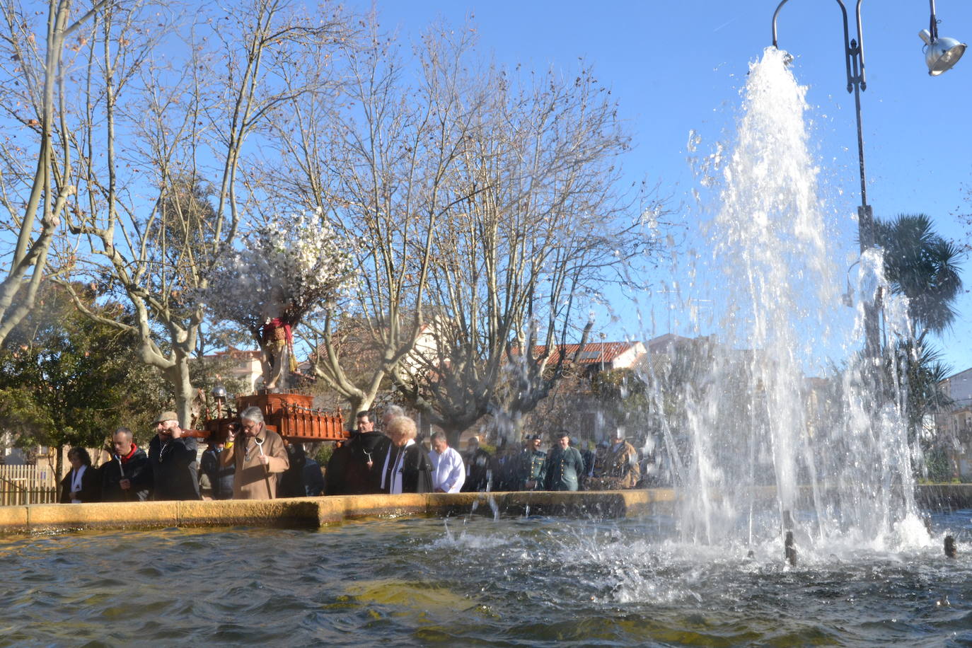 Ciudad Rodrigo arropa a San Sebastián en su marcha a la Catedral