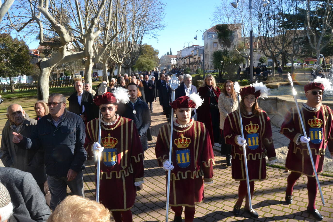 Ciudad Rodrigo arropa a San Sebastián en su marcha a la Catedral