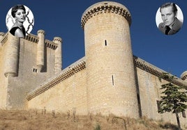 El imponente castillo de Torrelobatón y las imágenes de Charlton Heston y Sophia Loren en el montaje.