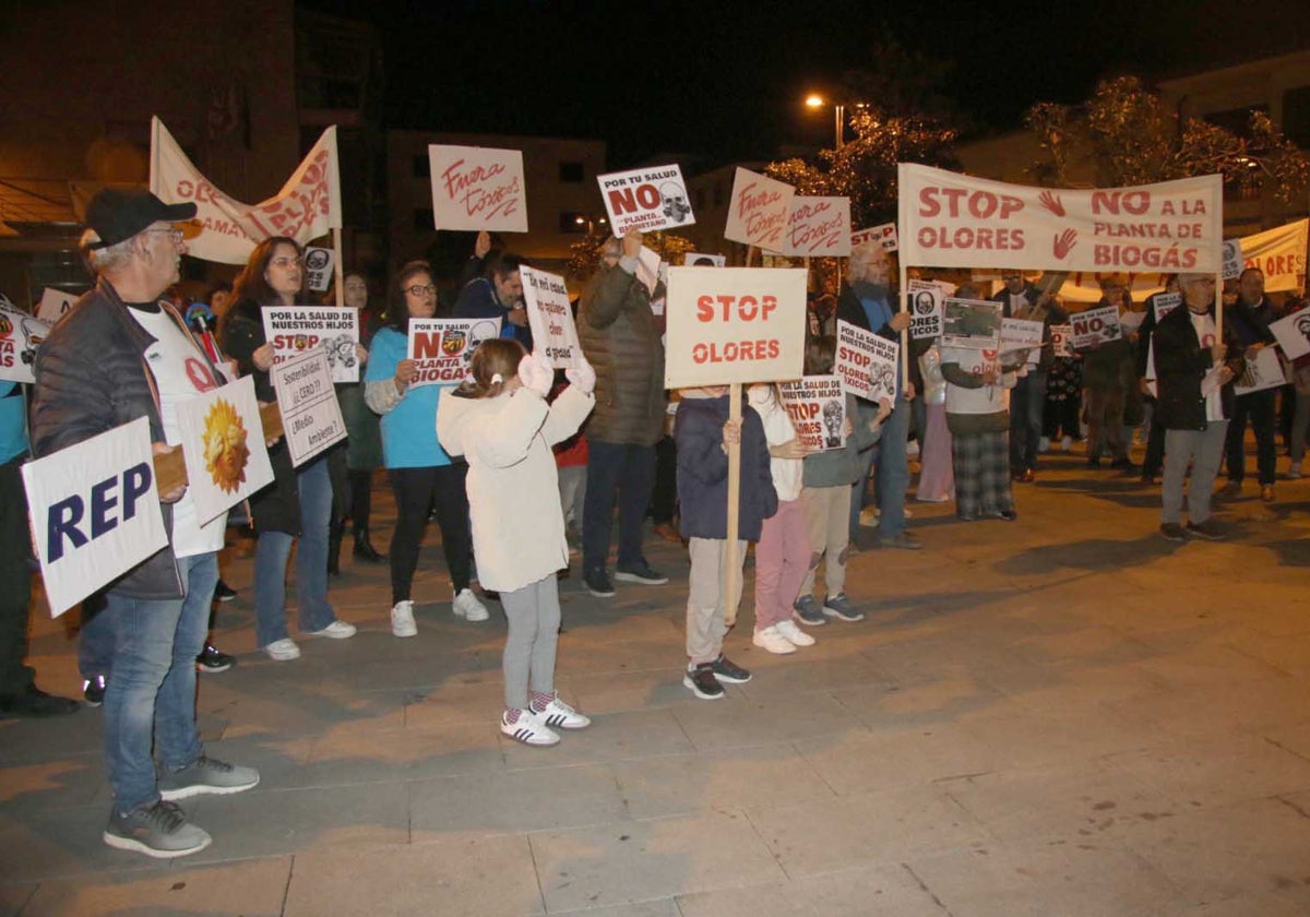 La última protesta desarrollada en Villamayor el pasado mes de noviembre.