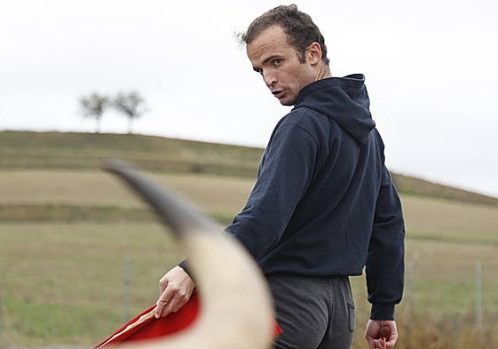 Damián Castaño en un entrenamiento.