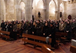 Un momento de la misa funeral en memoria de Guillermo Marín Pérez-Tabernero