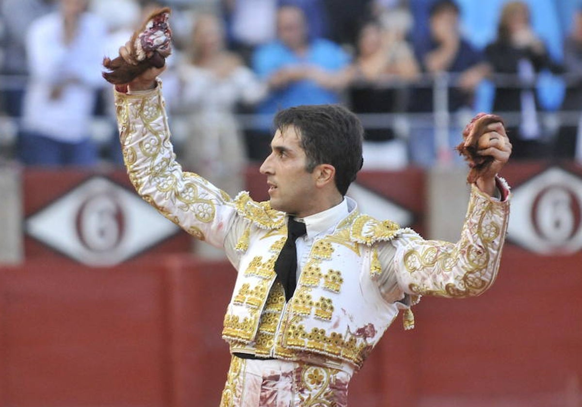 Javier Castaño, en una tarde de triunfo en La Glorieta.