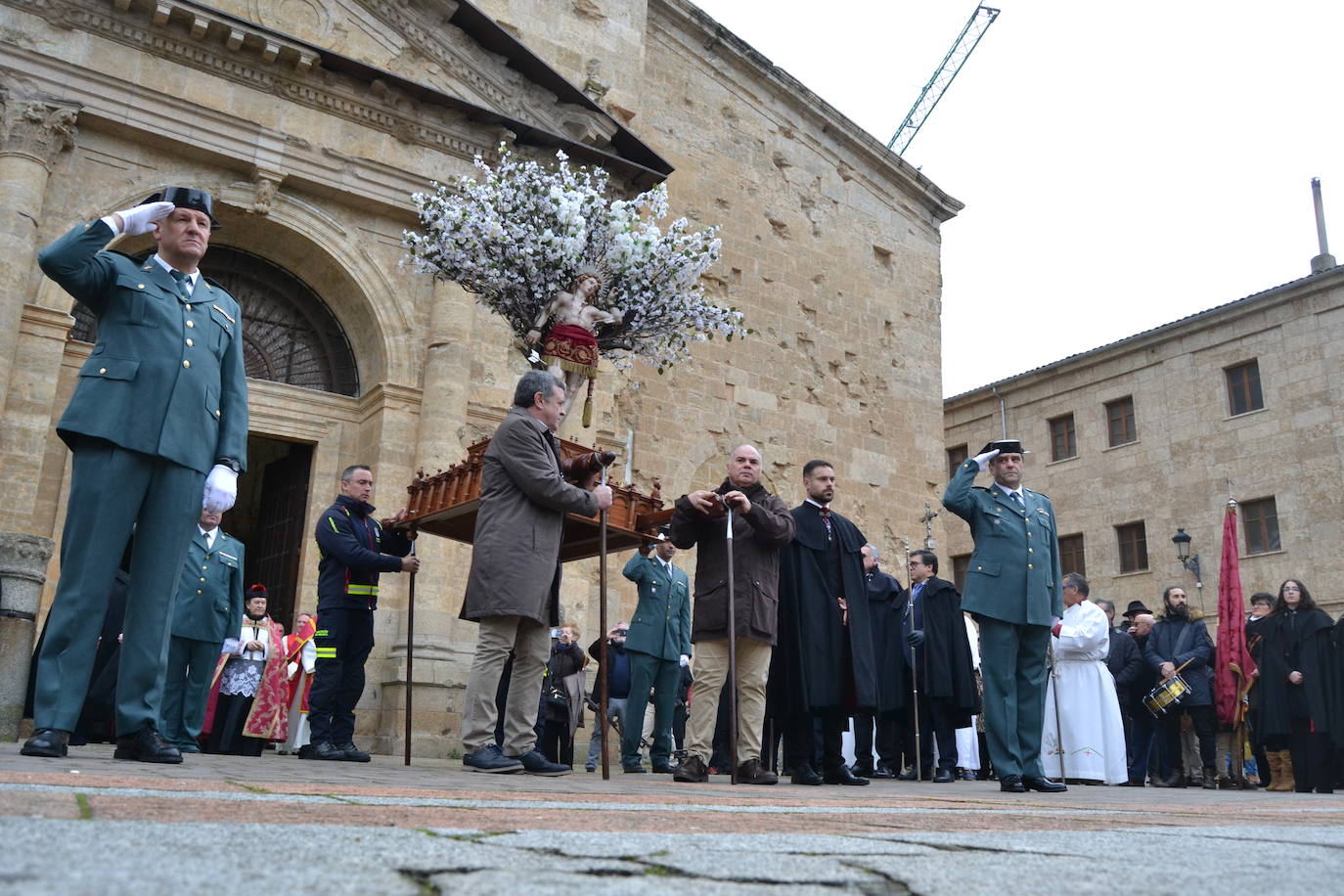 Populosa procesión del patrón de Ciudad Rodrigo