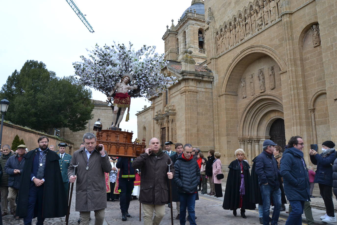 Populosa procesión del patrón de Ciudad Rodrigo