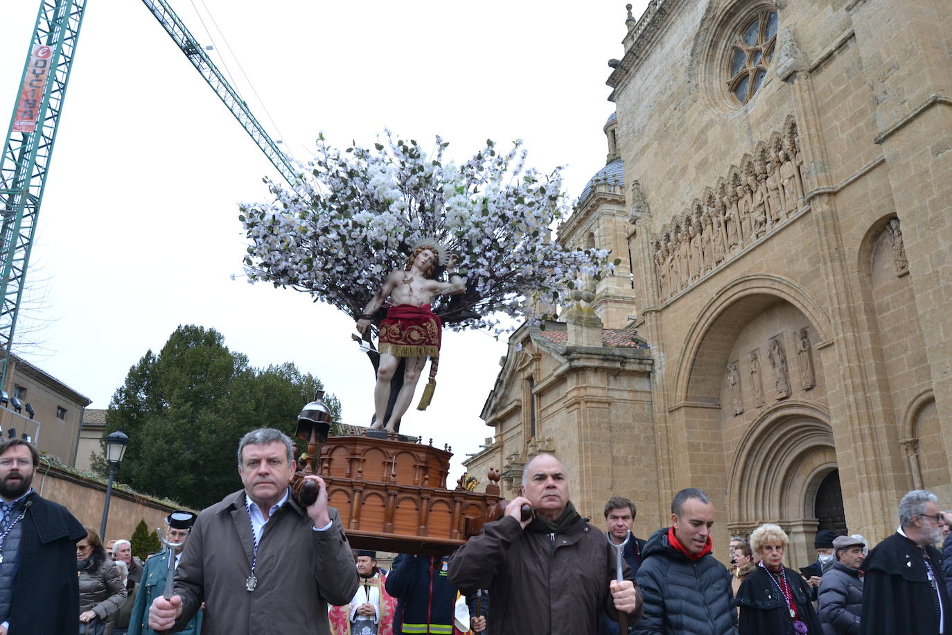 Populosa procesión del patrón de Ciudad Rodrigo