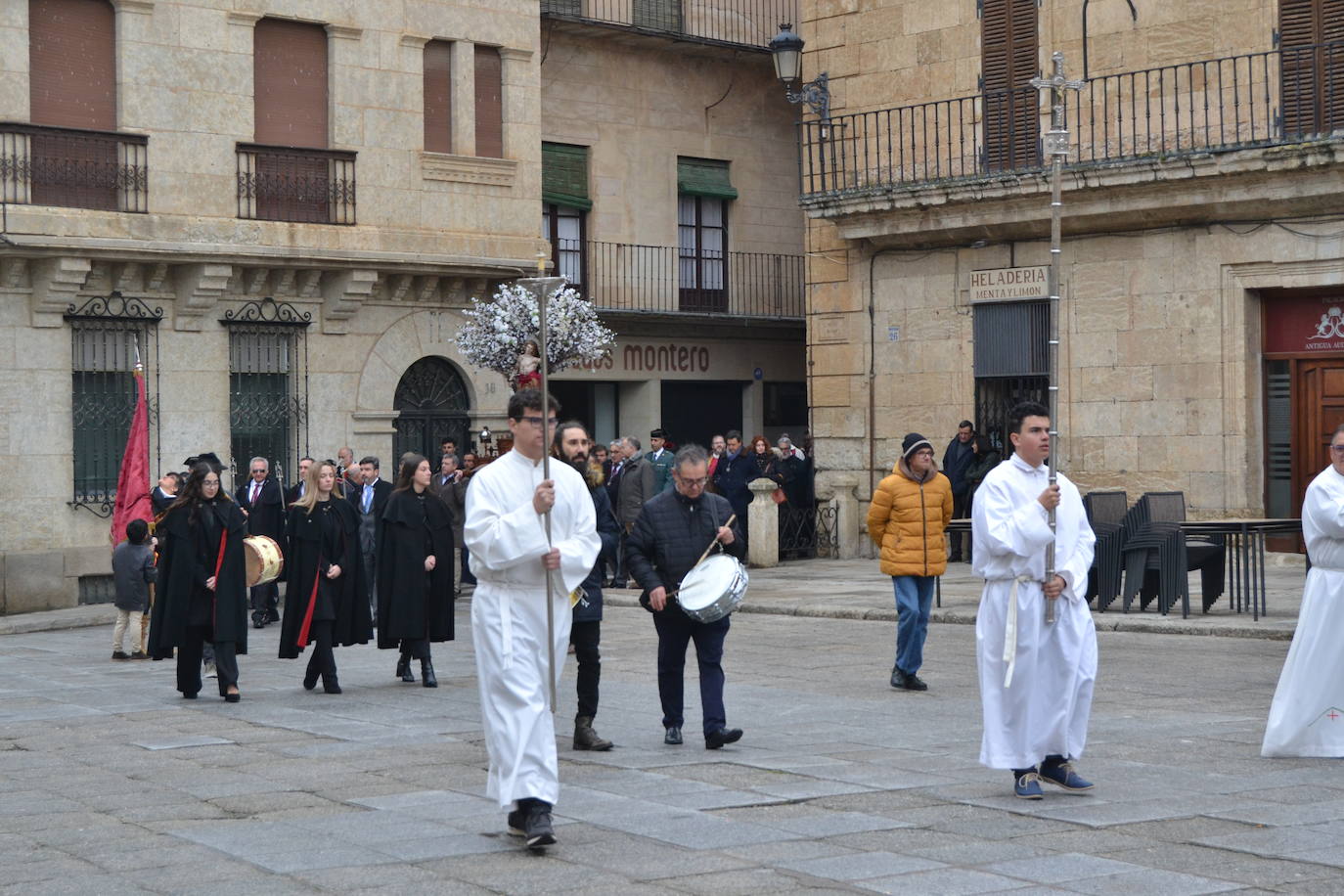 Populosa procesión del patrón de Ciudad Rodrigo