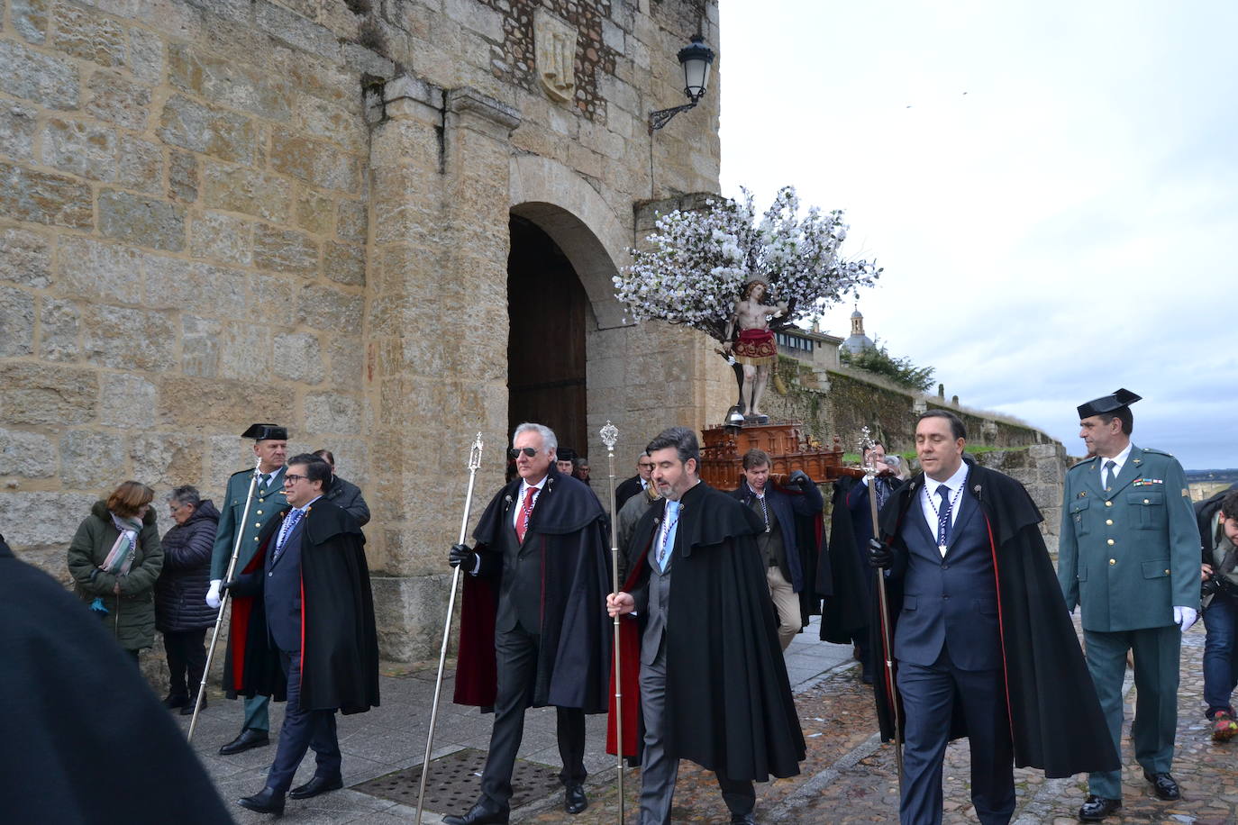 Populosa procesión del patrón de Ciudad Rodrigo