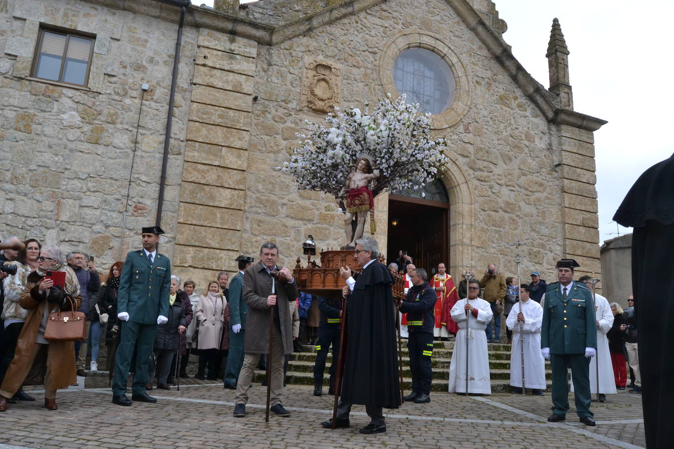 Populosa procesión del patrón de Ciudad Rodrigo