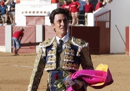 Pedro Gutiérrez 'El Capea' en la plaza de Guijuelo.