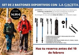 Los bastones de senderismo que te ofrece LA GACETA: tu mejor aliado para disfrutar de tus rutas