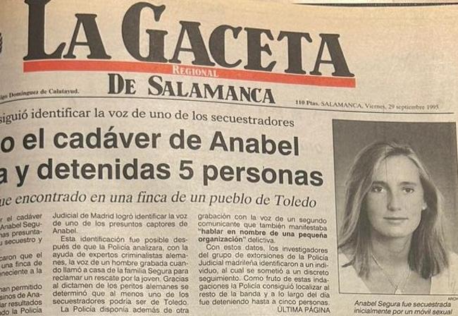 Porta de La Gaceta del viernes 29 de septiembre de 1995