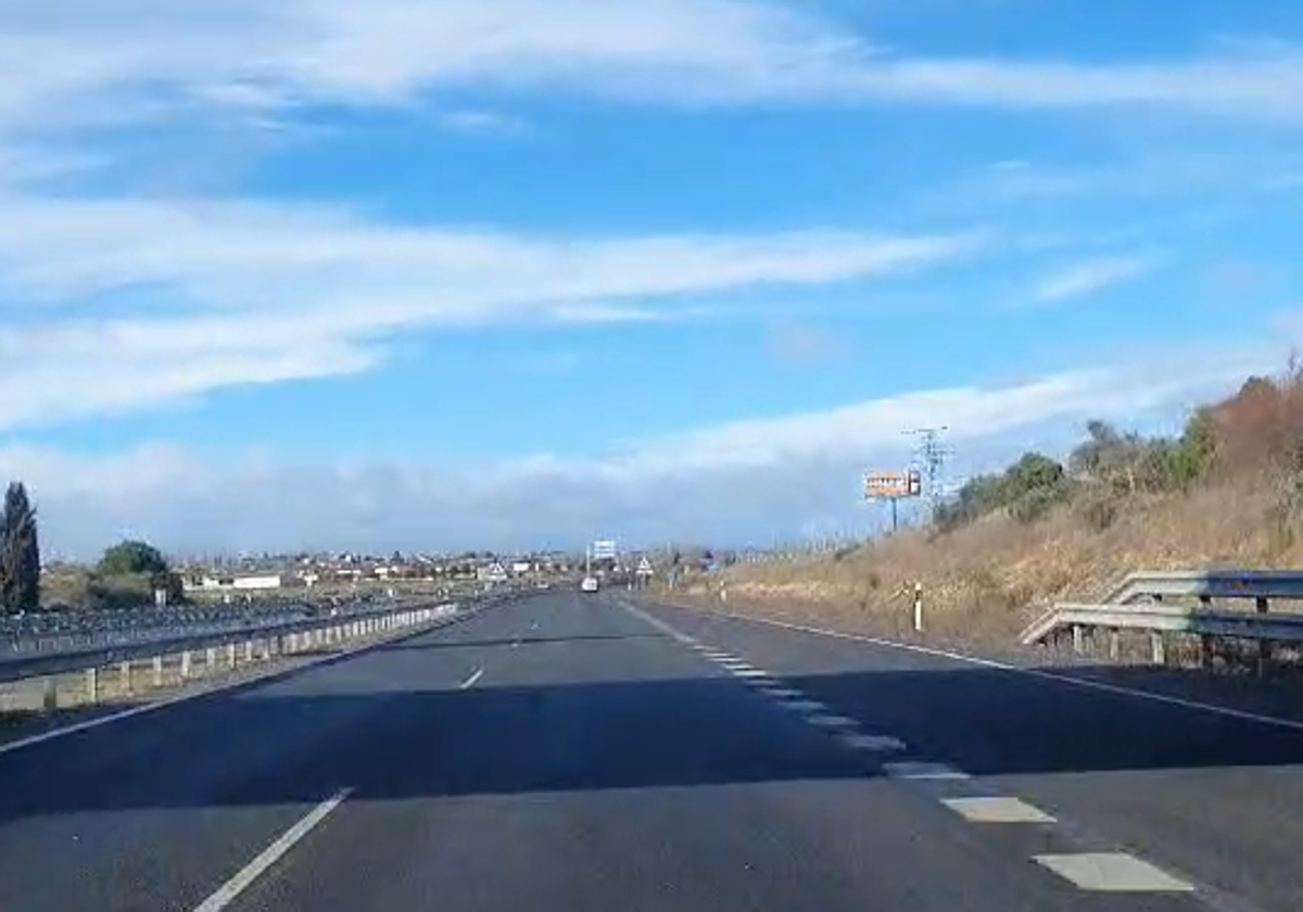 La autovía A-50, en un punto cercano donde ha tenido lugar el accidente.