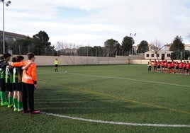 Emotivo minuto de silencio en memoria de Joaquín Ramos Marcos del fútbol base salmantino