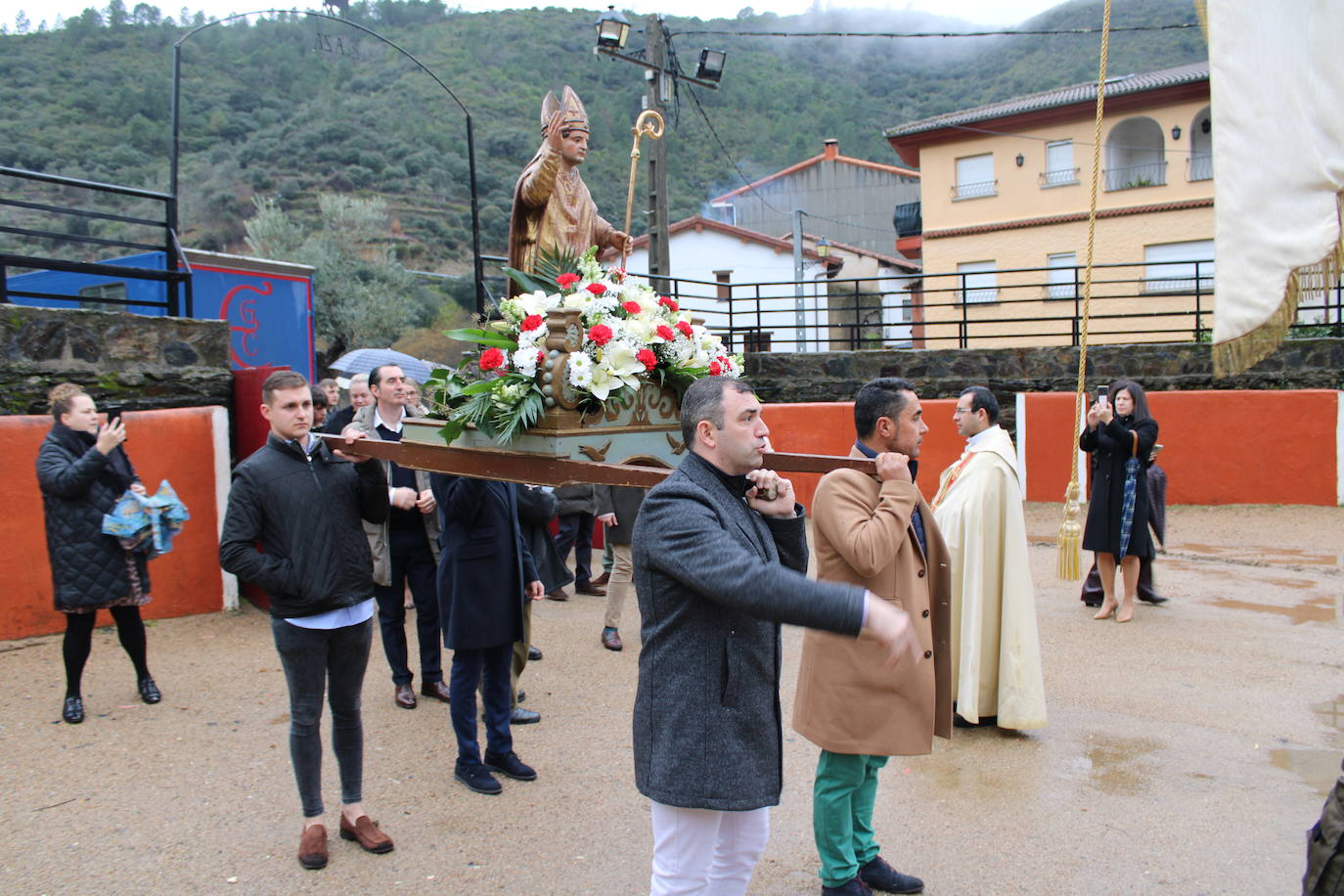 San Valerio, valiente frente a la lluvia