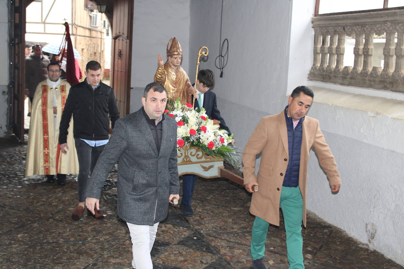 San Valerio, valiente frente a la lluvia