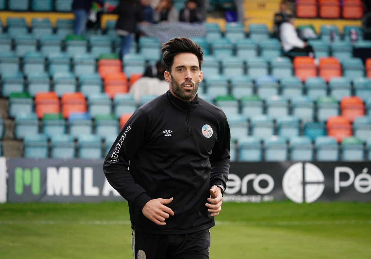 Jon Villanueva, entrenándose en el Helmántico.