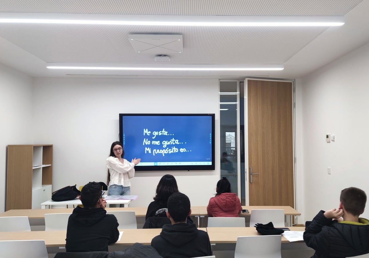 Una de las clases del Centro Internacional del Español.