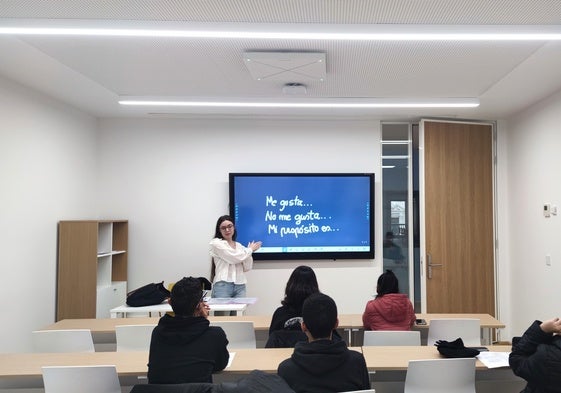 Una de las clases del Centro Internacional del Español.