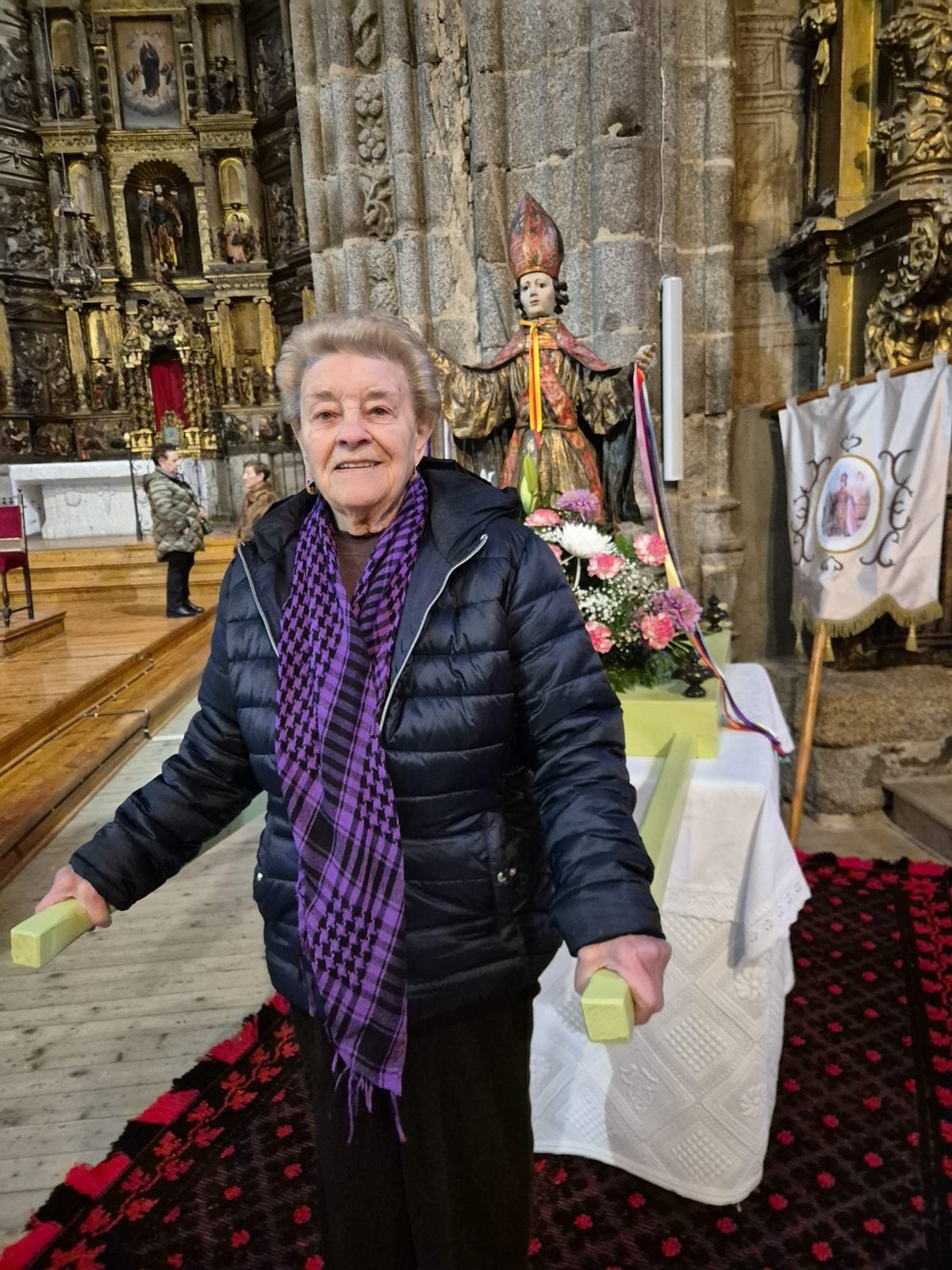 Fiesta de las gargantillas en las ruinas de la ermita de San Blás de Santiago de la Puebla