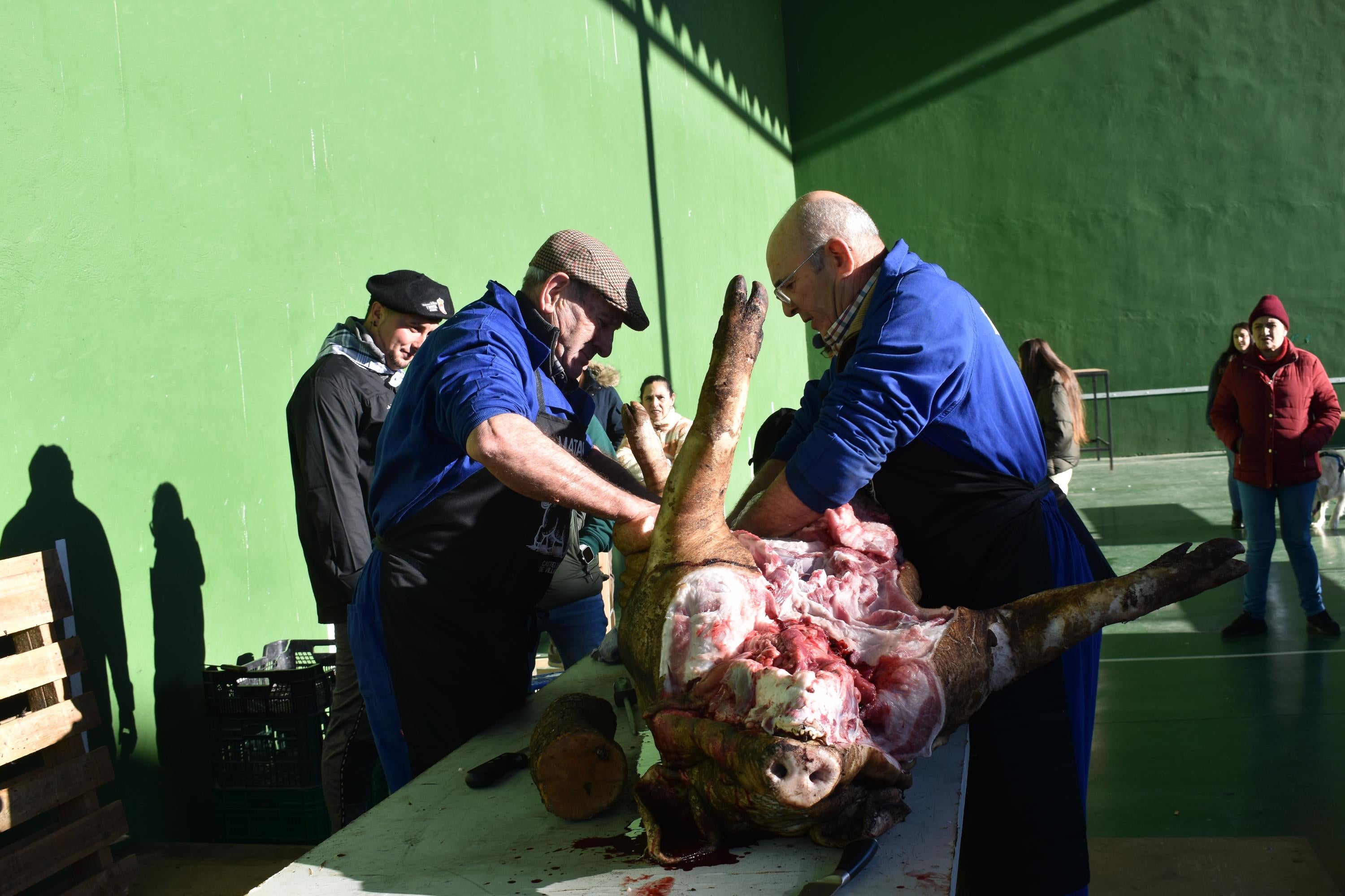 Castellanos de Villiquera estrena fiesta de la matanza con gran éxito