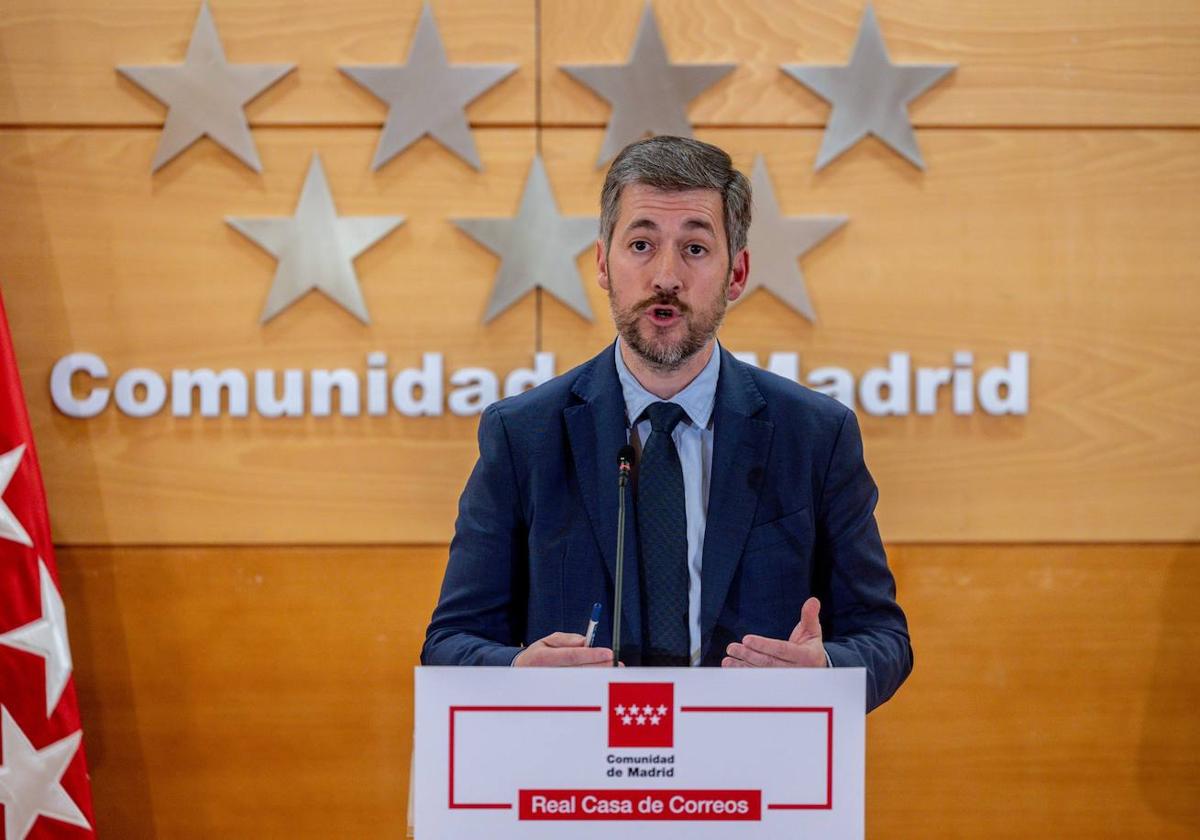 El consejero de Presidencia de la Comunidad de Madrid, Miguel Ángel García Martín.