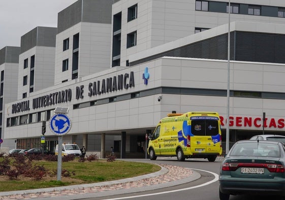 El herido fue traslado al Hospital de Salamanca.