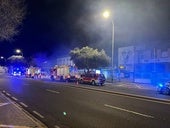 Movilización de los Bomberos hasta la Avenida de Lasalle.