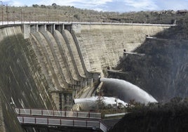 Imagen de la presa de Irueña