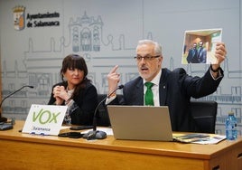 María Carpio y Alejandro Pérez de la Sota, en la rueda de prensa de este martes.