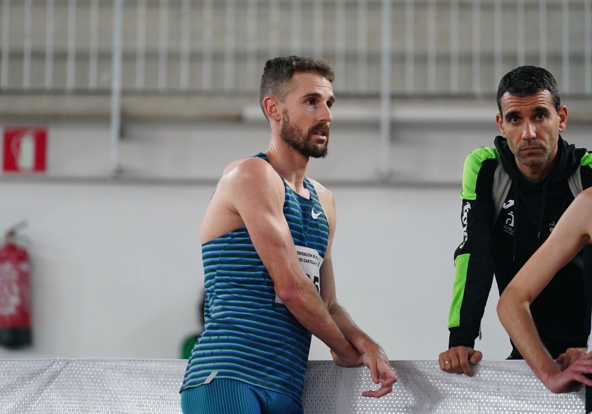 Álvaro de Arriba, durante una competición en la Carlos Gil Pérez.