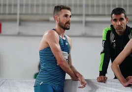 Álvaro de Arriba, durante una competición en la Carlos Gil Pérez.