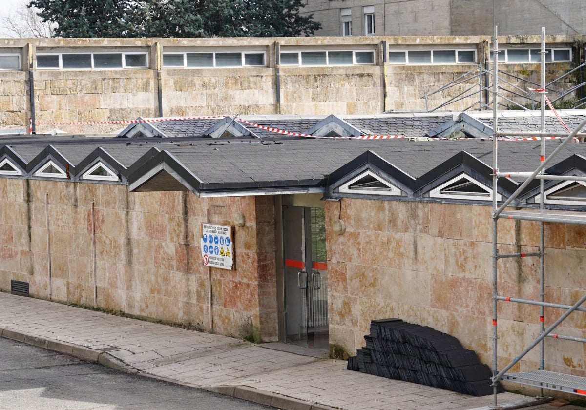 Obras paralizadas en el barrio de Puente Ladrillo.