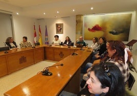 Reunión mantenida en el Ayuntamiento.