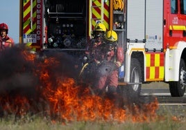 Imagen de una intervención de los Bomberos de la Diputación.