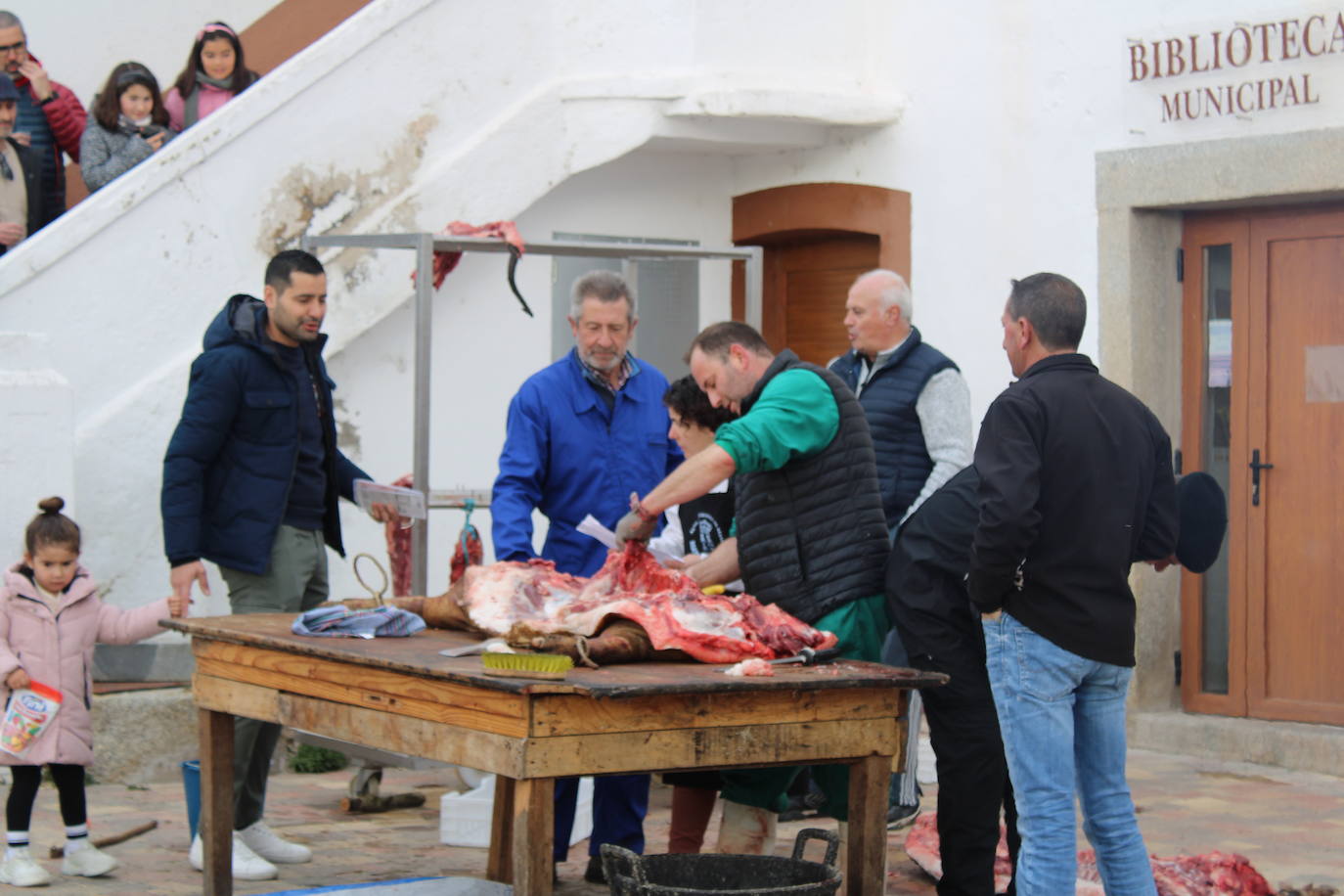 Santibáñez de Béjar disfruta de una multitudinaria fiesta de la matanza