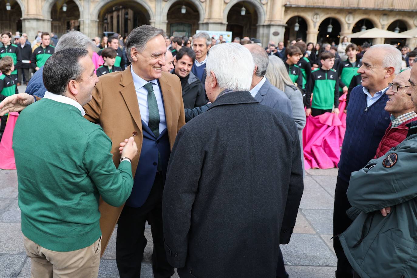 Así ha sido la exhibición de toreo en la Plaza Mayor de Salamanca