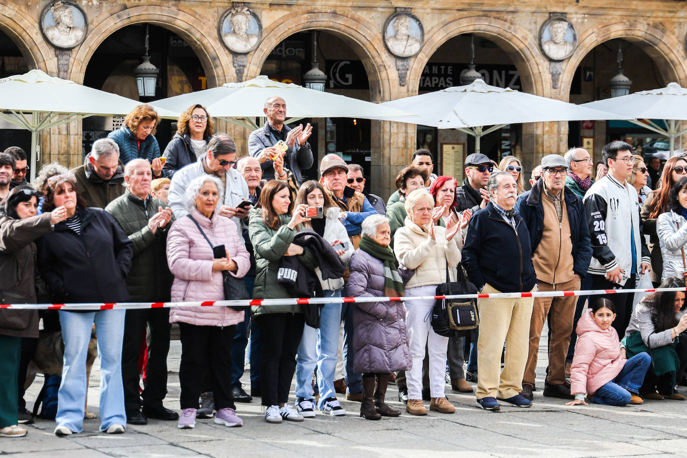 Así ha sido la exhibición de toreo en la Plaza Mayor de Salamanca