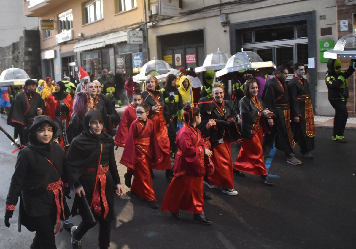 Imagen de los participantes en el Carnaval celebrado en 2024 en Béjar.