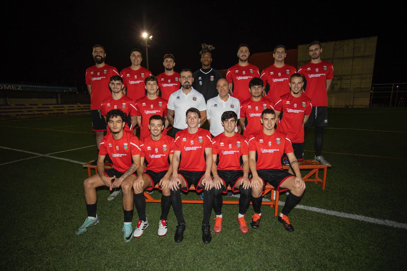 Arriba (de izquierda a derecha): Aitor, Levi, Rubén, Qamilo, Peralta, Héctor y Pórtela. Medio (de izq. a der.): Eloy, Hugo, Jonatan (entrenador), Carlos (delegado), Paju y Cañi. Abajo (de izq. a der.): Millan, Dani, Sergio, Jesús y Puerto. Ausentes: Moro, Charly, Diego y Kike.