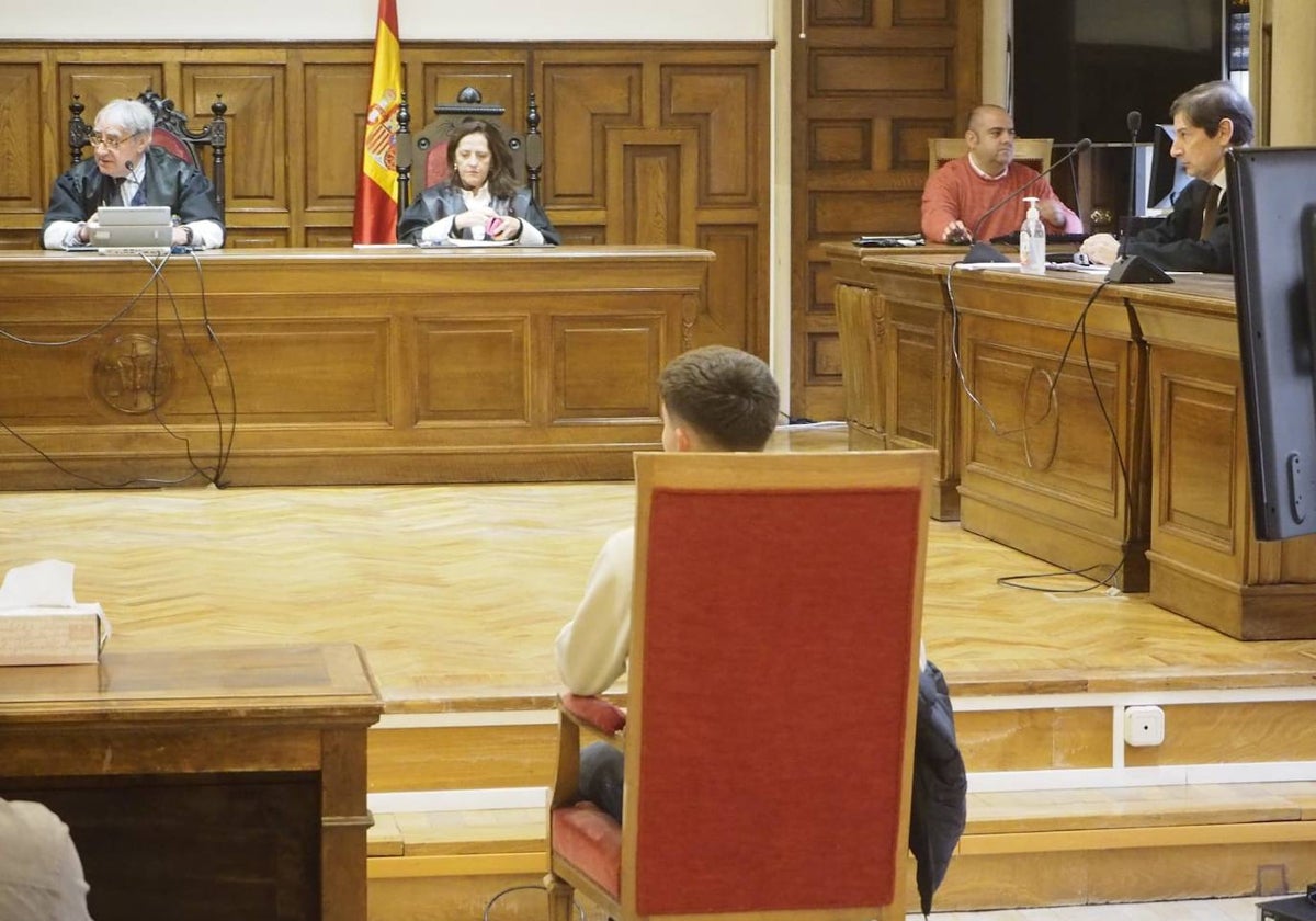 El acusado en un momento del juicio que este lunes ha acogido la Audiencia Provincial.