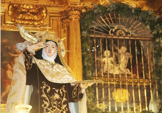 Talla de Santa Teresa de Jesús en Alba de Tormes.