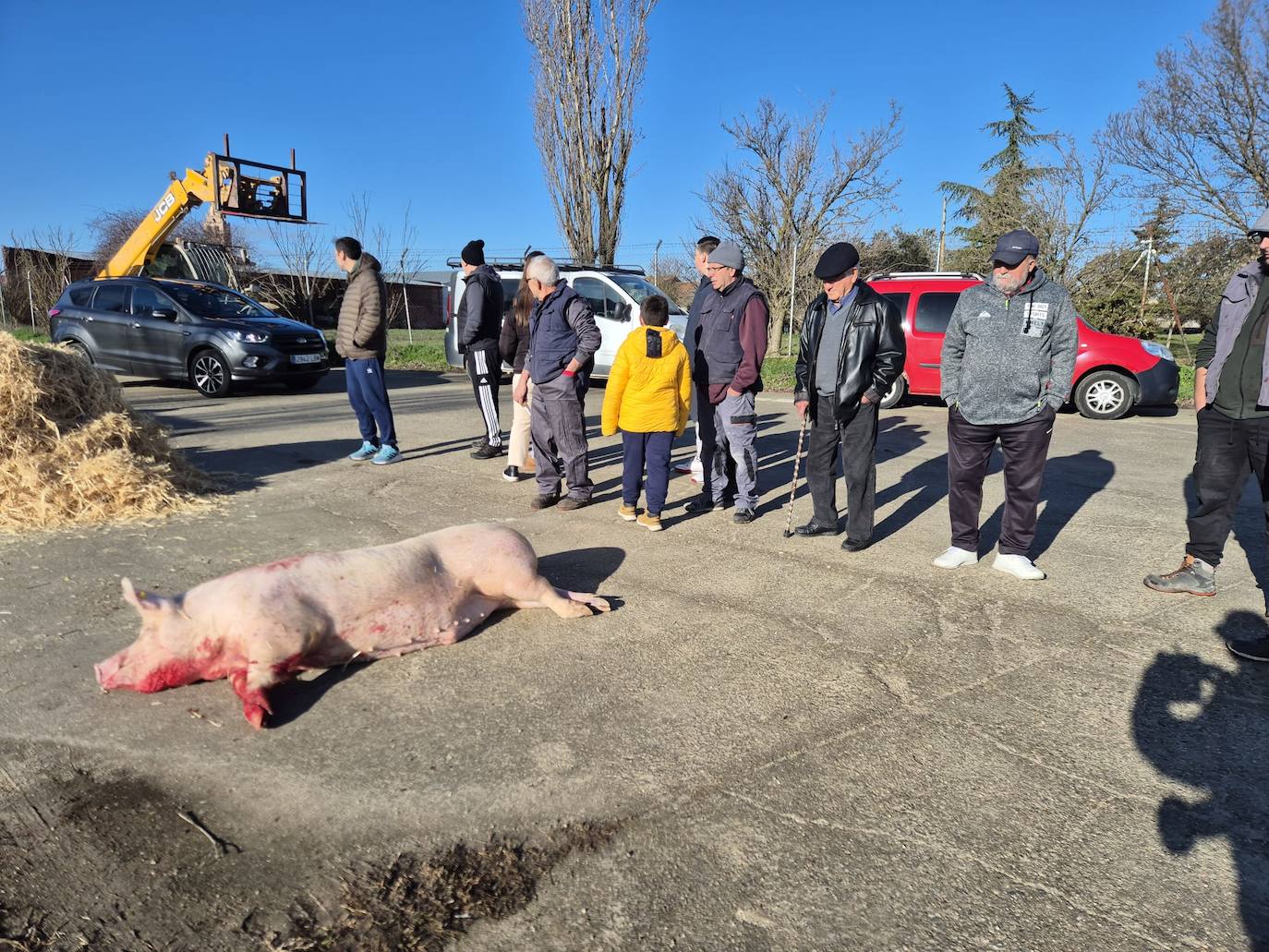 Animado encuentro intergeneracional en torno a la fiesta de la matanza en Rágama