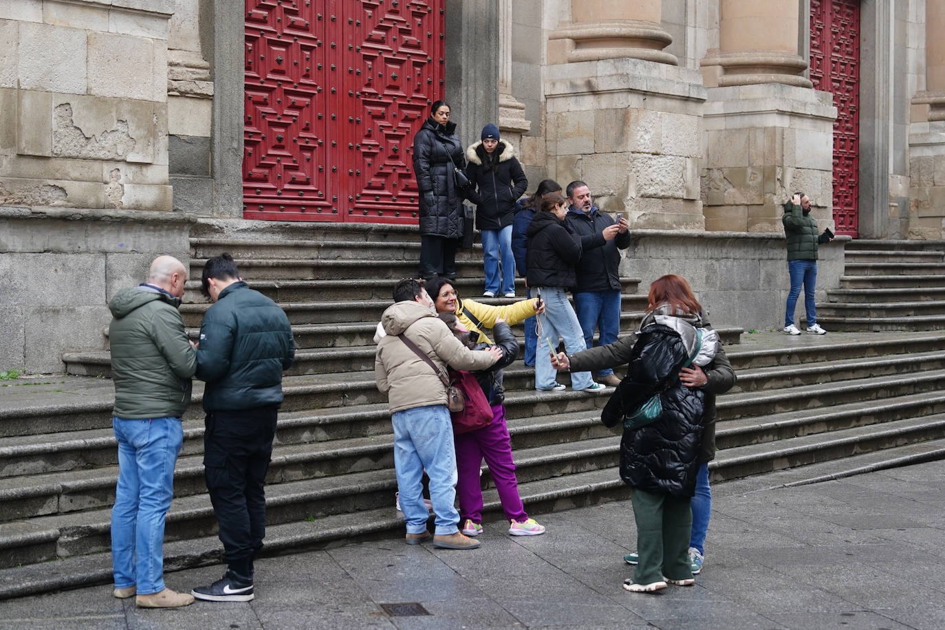 Turistas en el centro de Salamanca.