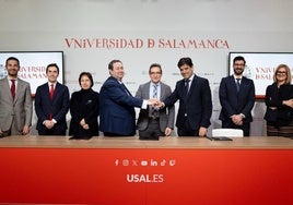 Universidad de Salamanca, Cámara de Comercio y Unicaja refuerzan su alianza para conmemorar el V Centenario de la Escuela de Salamanca