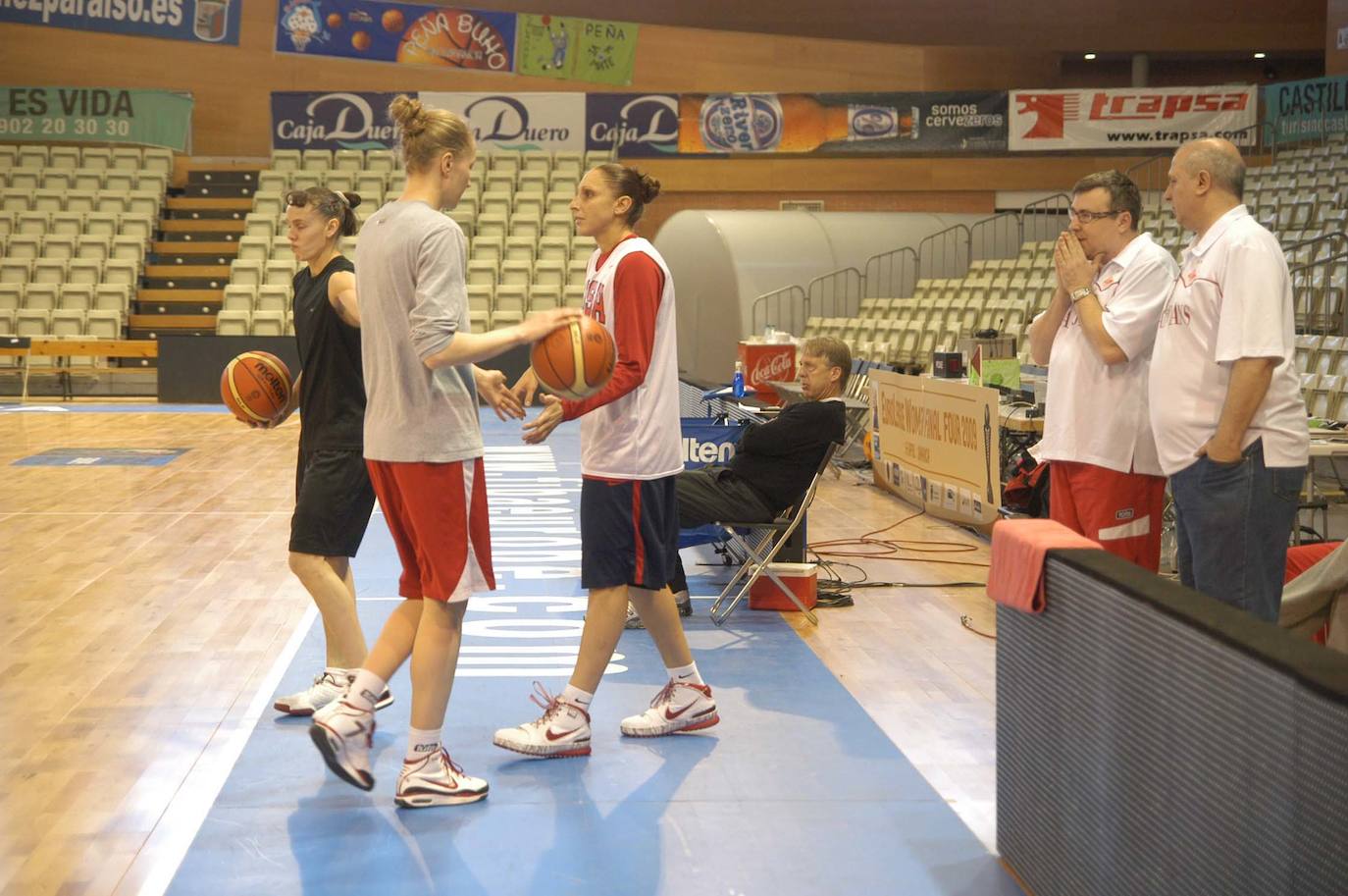 Final Four de la Euroliga femenina en Würzburg. Entrenamiento del Spartak de Moscú 