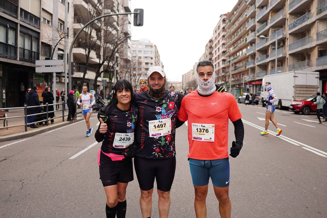 Todas las imágenes de cómo miles de salmantinos desafían al frío en la XIII Media Maratón