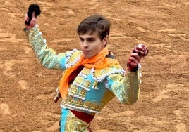 Jesús Yglesias en la vuelta al ruedo tras su triunfo en Miróbriga.