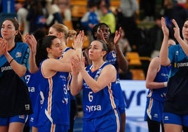 Imagen de un partido de la Liga Femenina de Baloncesto disputado por el Perfumerías Avenida esta temporada.