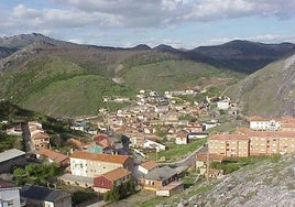 Imagen panorámica de la localidad de Santa Lucía de Gordón.